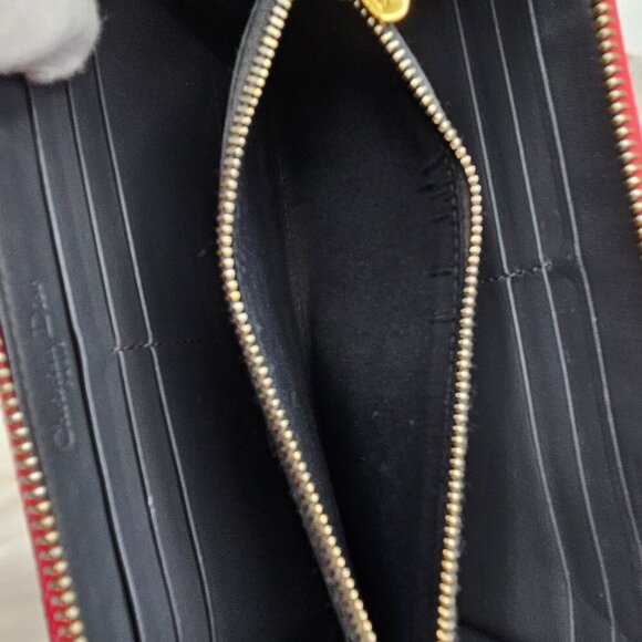 Dior Venis Leather Zip Around Wallet - Picture 10 of 17